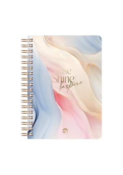 Marble Spiralli Defter Çizgili Rise 17x24 Cm 103 Ivory