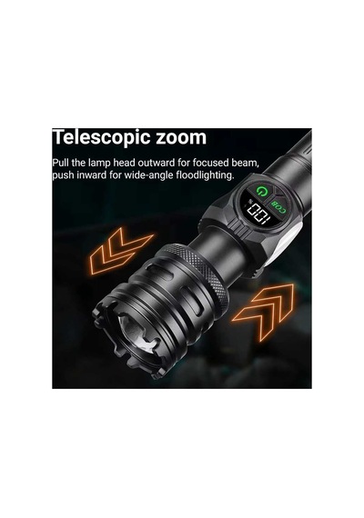 Wison Ws-6868 25watt 2500 Lümen Usb Type-c Şarjlı El Feneri Evimdeyokyok Beyaz