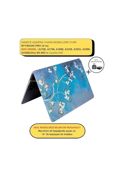 Apple Uyumlu MacBook Pro 13 Sanatsal Desenli Kılıf A1706 A1708 A1989 A2159 A2251 A2289 A2338 M1 M2 Uyumlu Baskılı