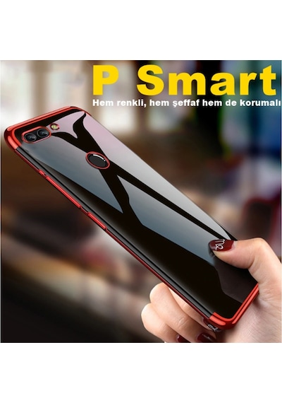 Huawei P Smart Renkli Seffaf Kamera Korumali Kaliteli Kilif 565671637