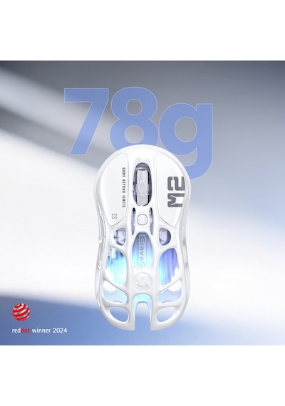 Gravastar Mercury M2 Rgb 26.000 Dpı Optik Gaming Mouse, Kablosuz, Opaline White