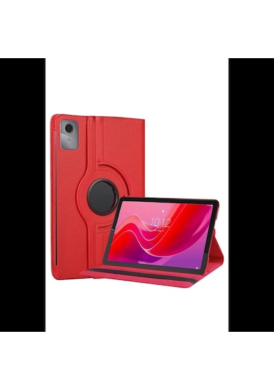 Lenovo Tab M11 Tb330fu 360 Tablet Deri Kılıf - Kırmızı Diğer