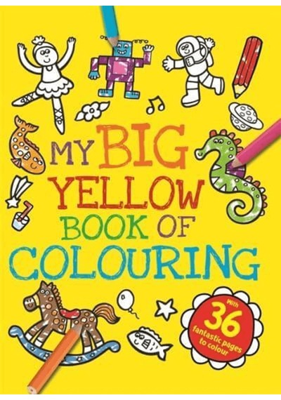 My Big Yellow Book Of Colouring / Kolektif / / 9781800229785