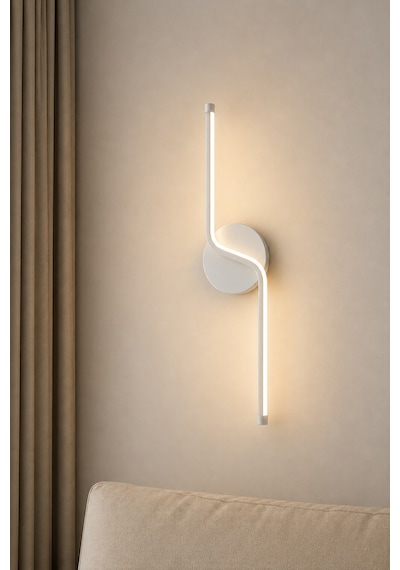 Gena Modern Led Duvar Apliği Günışığı Beyaz