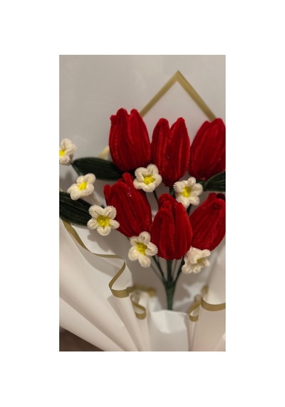 Kırmızı Lale Buket Kırmızı - 871176423 Kırmızı