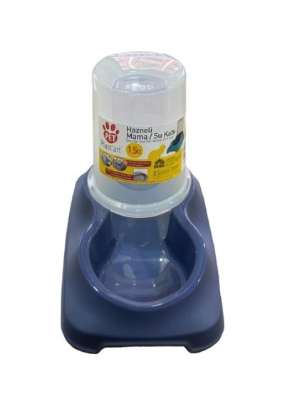 Plastart Pt200 Hazneli Kedi Mama Su Kabı 1500 ML
