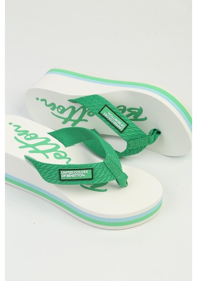 United Colors Of Benetton Benetton İthal Kadın Yesil Beyazterlik Bnı-10218 Beyaz