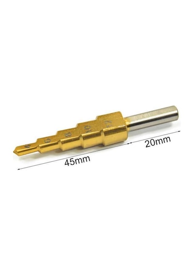 Paslanmaz HSS Kademeli Matkap Ucu Sac Delme Uç 4-12 mm