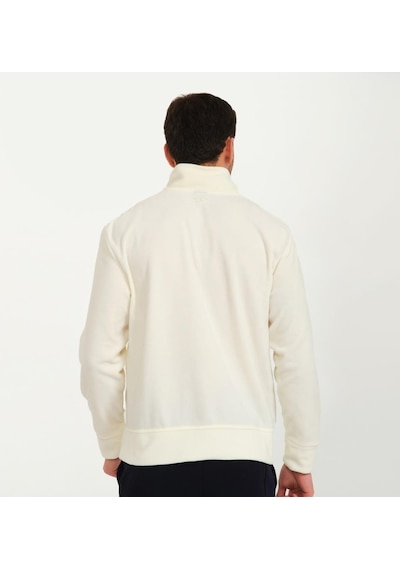 Nors Vanir Basic Yarım Fermuarlı Polar Sweatshirt Ekru 001