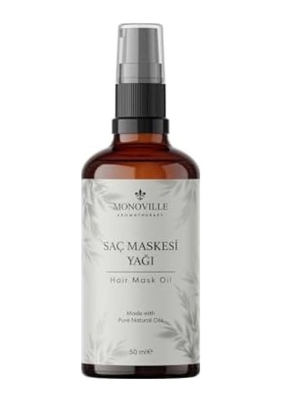 Monoville Saç Maskesi Yağı 50 Ml Cam Şişede%100 Saf Ve Doğal Hair Mask Oil