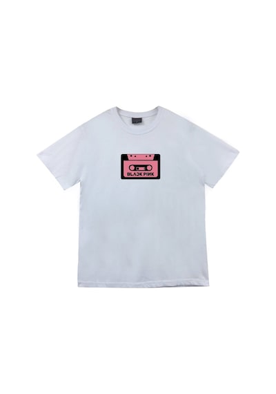 Stoned&Fame Blackpink Baskılı T-shirt Beyaz