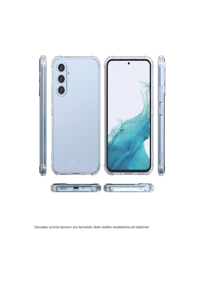 Samsung Galaxy Uyumlu Note 20 Ultra Kamera Korumalı Airbag Antishock Köşe Korumalı Şeffaf Silikon Kılıf