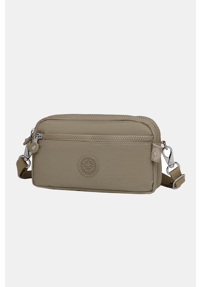 Smart Bags Minik Boy Su Geçirmez Krınkıl Kumaş Telefon Ve Postacı Çantası Açık Kahve Kahverengi