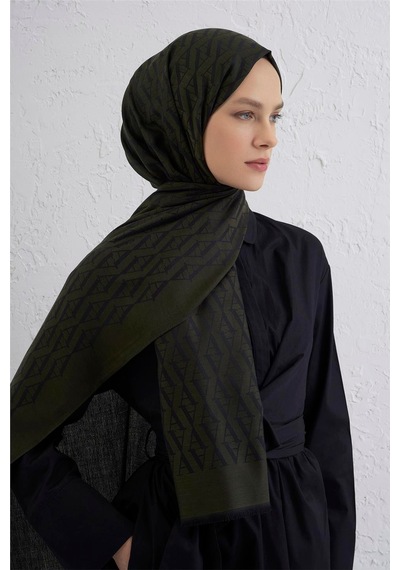 Armine Monogram Desen Edition Şal Yeşil