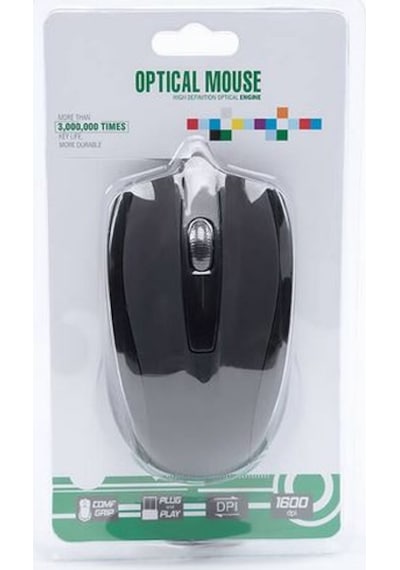 Wozlo G-109-E 1600 DPI Ergonomik USB Optik Kablolu Mouse