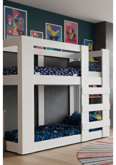 Agonya Modern Mdf İki Katlı Ranza- 1. Sınıf Mdf Kompakt Tasarım Sağlam Merdivenli İki Katlı Karyola Agonya Modern Mdf İki Katlı Ranza- 1. Sınıf Mdf Kompakt Tasarım Sağlam Merdivenli İki Katlı Karyola
