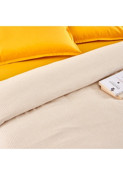 Taç Bamboo Dreams Private Pike Takımı Plain Sarı Çift Kişilik Sarı