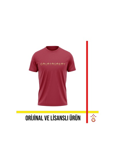 Galatasaray Lisanslı Yazılı 5 Yıldız Bordo T-shirt E251501