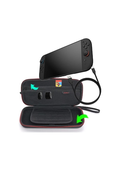 Nintendo Switch 2 Taşıma Çantası Oyun Kart Kutulu Dobe Tns-3173