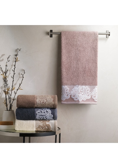 Schafer Home Lace Havlu 50x90 Cm 1 Parça-mürdüm Mürdüm