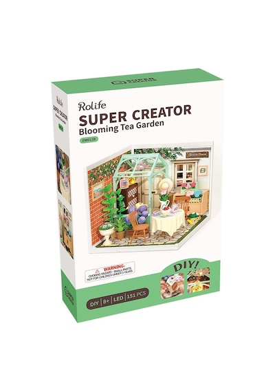 Rolife Dw013b Çiçek Açan Çay Bahçesi Blooming Tea Garden Dıy Minyatür Maket Model Set Mini Dollhouse 3d Model Kit Detaylı Dekoratif Hobi Seti 3d Puzzle Tiny House