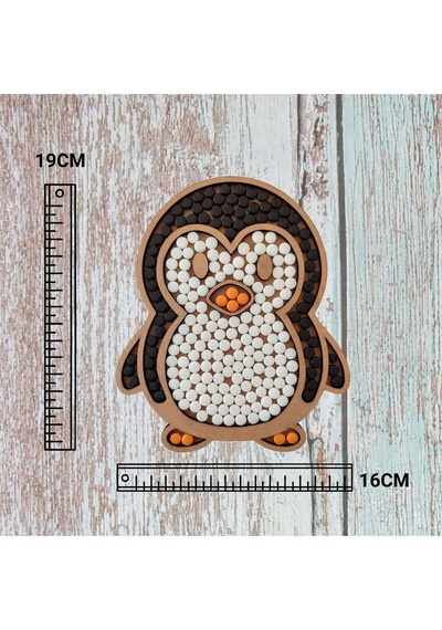 Cam Mozaik Sanat Seti Kendin Yap Dıy Mozaik Penguen Tablo Çocuk Etkinlik Hobi Ve Sanat Seti