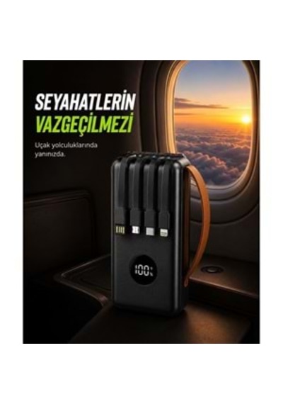 Sprange Sr-p43 30.000 Mah 33w Hızlı Şarj Powerbank Siyah
