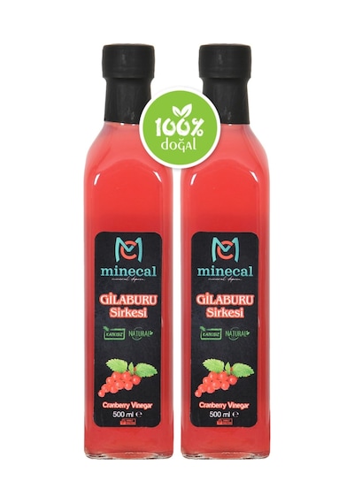 Gilaburu Sirkesi 2x500 Ml %100 Katkısız Doğal Şekersiz Koruyucu Içermez