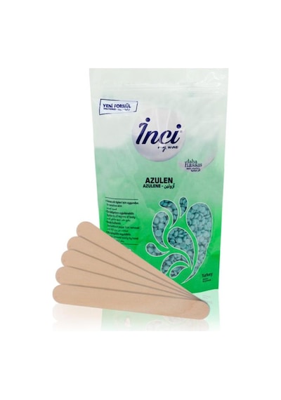 İnci Azulen Hassas Ciltler için Boncuk Ağda 200 G + Spatula 5'li