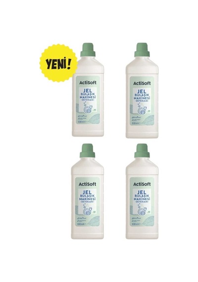 Bitkisel Özlü Jel Bulaşık Makinesi Deterjanı Klor Ve Fosfat İçermez 1000 Ml X 4 Adet 160 Yıkama