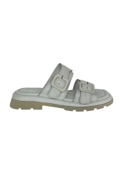 Kemal Tanca 874 T-18 Kadın Hakiki Deri Terlik Beyaz