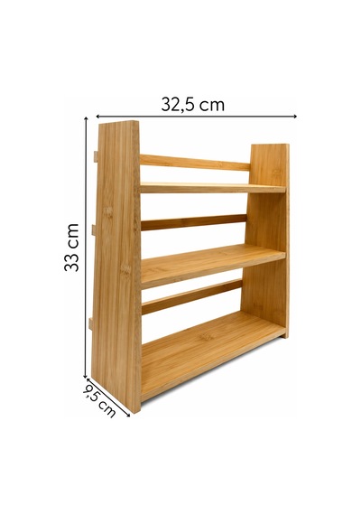 Prime Plus - 3 Katlı 23 Parça Saklama Kabı Organizer Bambu Standlı Baharatlık Seti Diğer