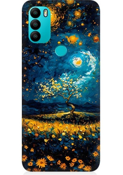 General Mobile Discovery Gm21 Plus Uyumlu Yıldızlı Gece Desenli Silikon Kılıf