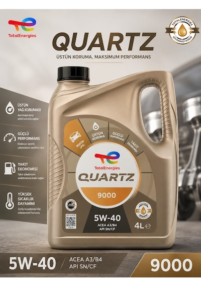 Total Quartz 9000 5W-40 Motor Yağı 4 L