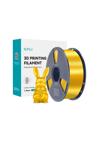 Sunlu Açık Altın Silk Pla+ Filament - 1.75mm - 1 Kg