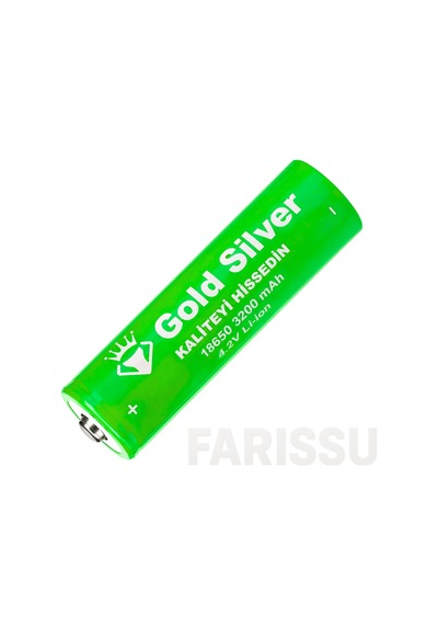 Gold Silver 18650 El Feneri Ve Kafa Lambası İçin Şarj Edilebilir Li-ion Pil - 3200 Mah 4.2v 6 Adet