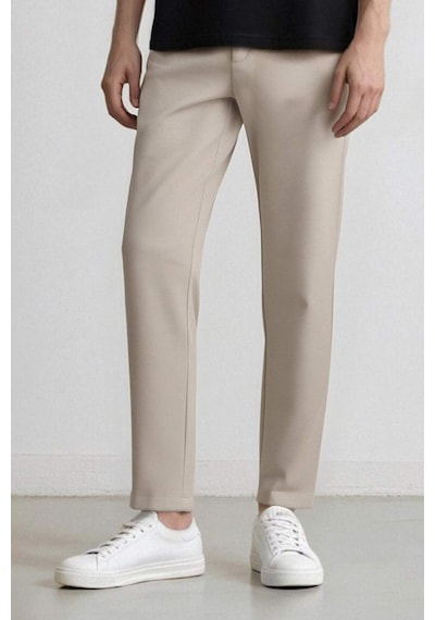 DeFacto Jogger Düz Paça Her Yöne Esneyen Yazlık Kumaş Pantolon -  T6317AZ25SPBG609
