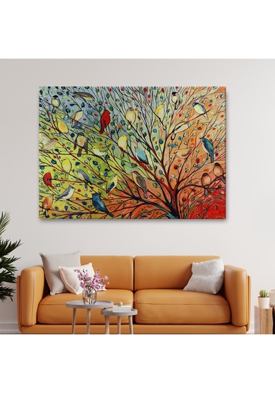 27 Kuş Tablosu - 27 Birds-6654 35 X 50