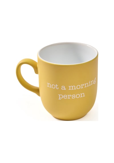 Raklee Not A Morning Person Kupa - Sarı - 400 Ml Renkli