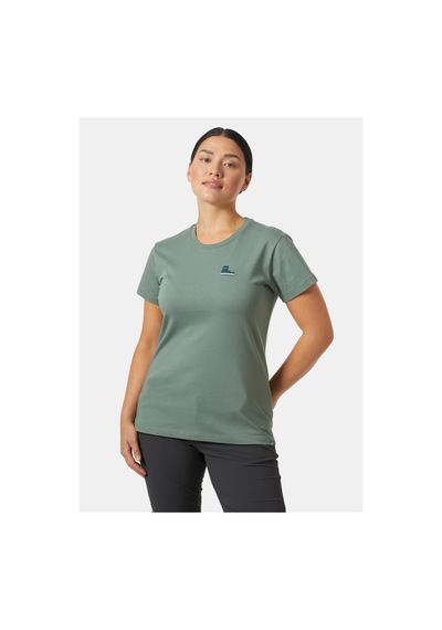 Helly Hansen W F2f Organıc Cotton Tee 2.0 T-shırt Yeşil