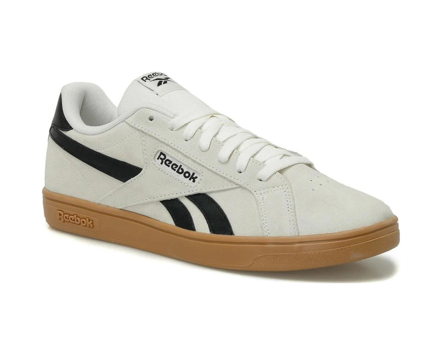 Reebok Court Retro Bej-siyah Nubuk Erkek Spor Ayakkabı Bej