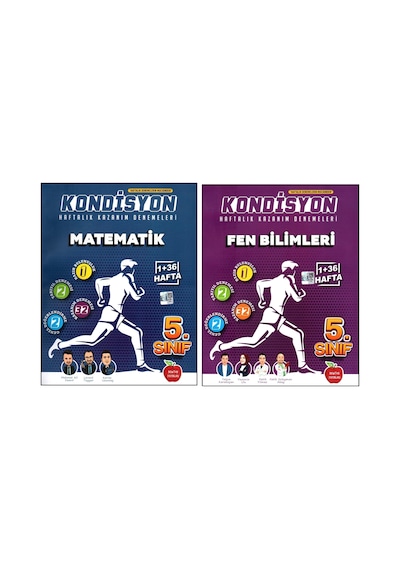 Newton 5. Sınıf Matematik + Fen Bilimleri Kondisyon Denemeleri 2 Kitap