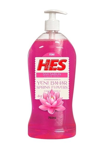 Hes Yeni Bahar Sıvı Sabun Pompalı 12 x 750 ML