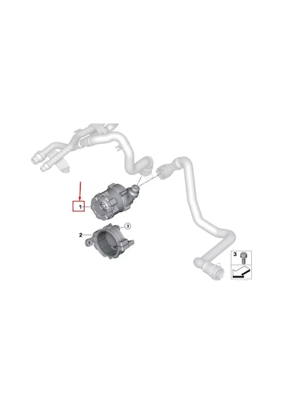 Bmw 5 Serisi G30 G31 2016-2022 Yardımcı Ek Su Pompası Oem
