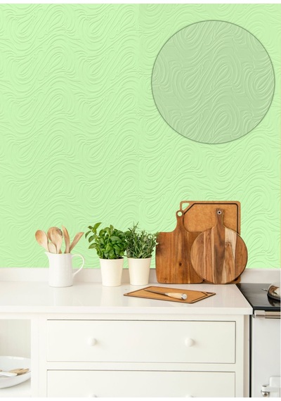 Tink 3d Duvar Paneli Boyanabilir Dekota 60x60 Cm Dalga Desenli 4 Adet