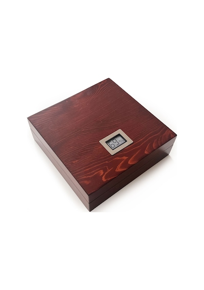 Mezmob Masif Yerli Sedir Ağacı Humidor Puro Kutusu Küçük Boy