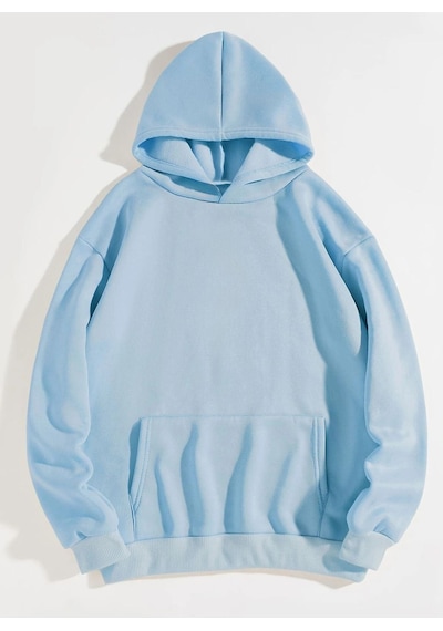 Papatya Good Day Sweatshirt - Bebe Mavisi Baskılı Oversize Kalın Kışlık Kapüşonlu Bebe Mavisi Papatya Good Day Sweatshirt - Bebe Mavisi Baskılı Oversize Kalın Kışlık Kapüşonlu Bebe Mavisi