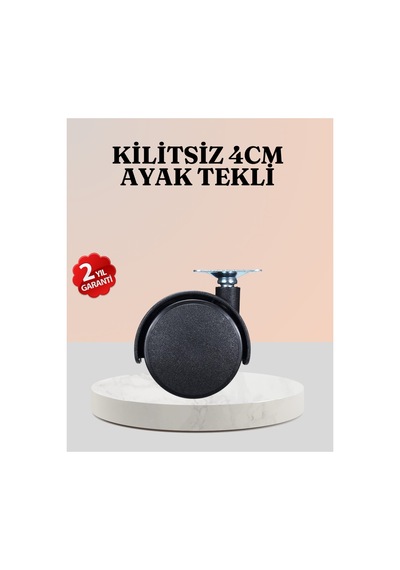 4 Cm Çap Kilitsiz Tekerlek Ayağı Tekli Hafif Mobilyalar İçin Renk Renk