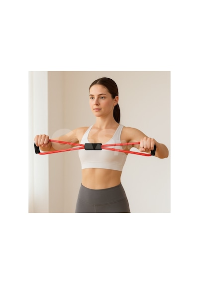 Pilates Direnç Lastiği Egzersiz, Esneme, Fitness Ve Evde Spor İçin Dayanıklı Lastik Çok Renkli