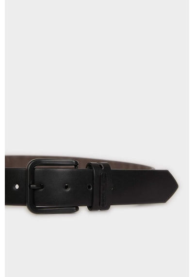 Defacto Erkek Dikdörtgen Toka Suni Deri Jean Kemeri H5072axnsbk27 Siyah-bk27